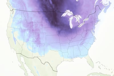 Some of the coldest air in the world is decending on the Midwest