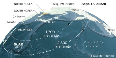 Latest North Korea missile launch suggests Guam is within reach